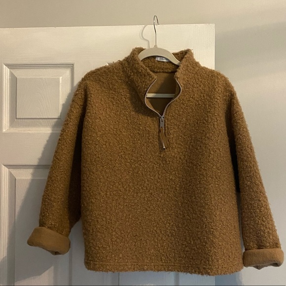 Teddy Fleece 1/4 Zip Sweater - Picture 1 of 4
